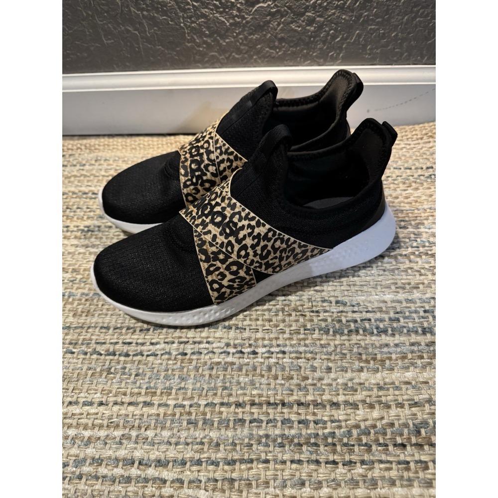 Adidas Puremotion Adapt Cloud foam Slip On Sneakers 9.5 Black Leopard